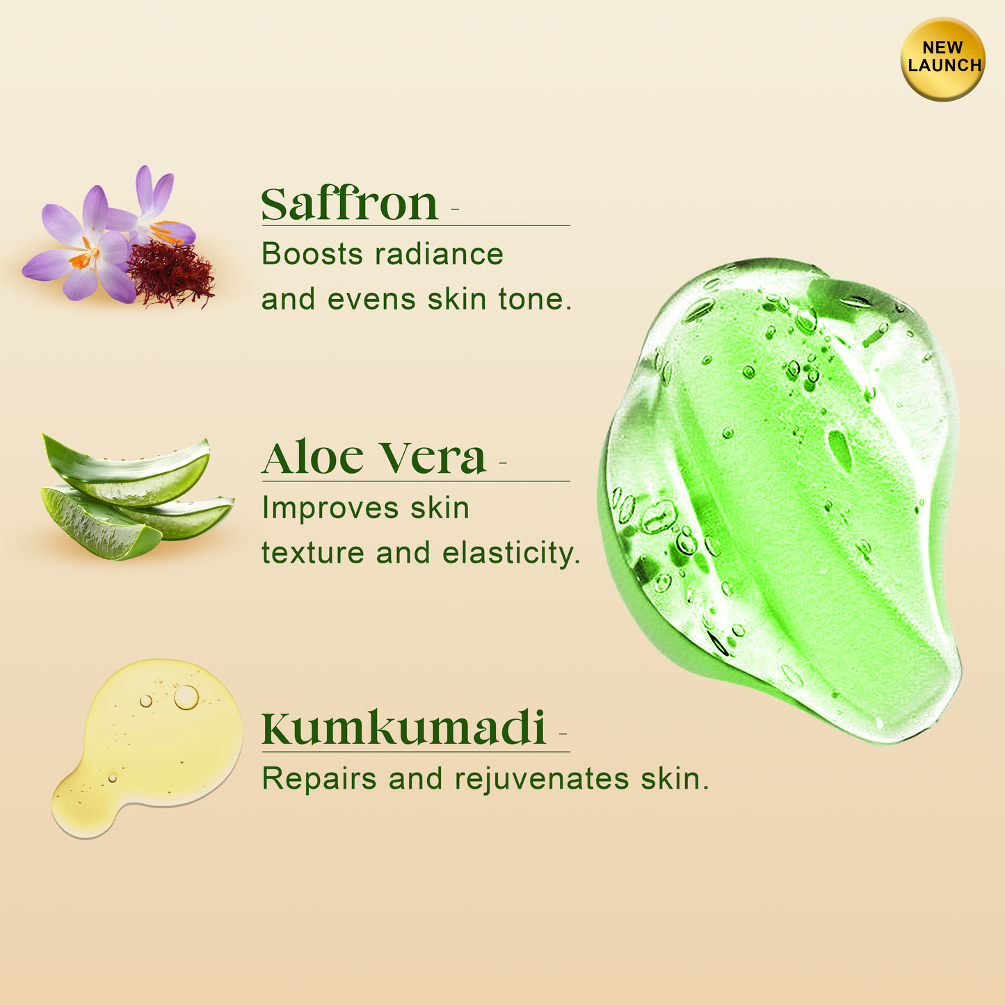 Aloe Vera Saffron & Kumkumadi Face Gel